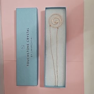 Touchstone Crystal by SWAROVSKI ROSE TONE NECKLACE